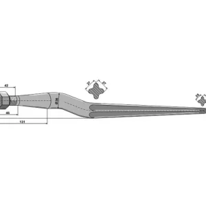 Balspjut, M22 x 1,5. 900 mm Reapris