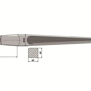 Rabatt Balspjut, M28 x 820 mm