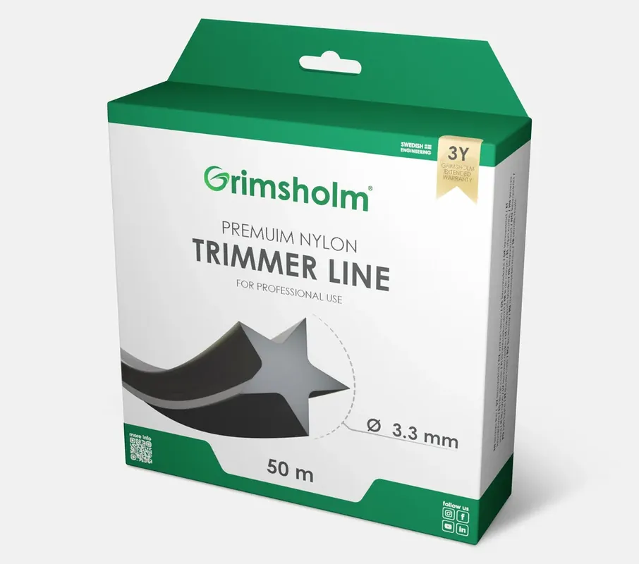 Snabb leverans Trimmertråd, Star, 3,3 mm, 50 m