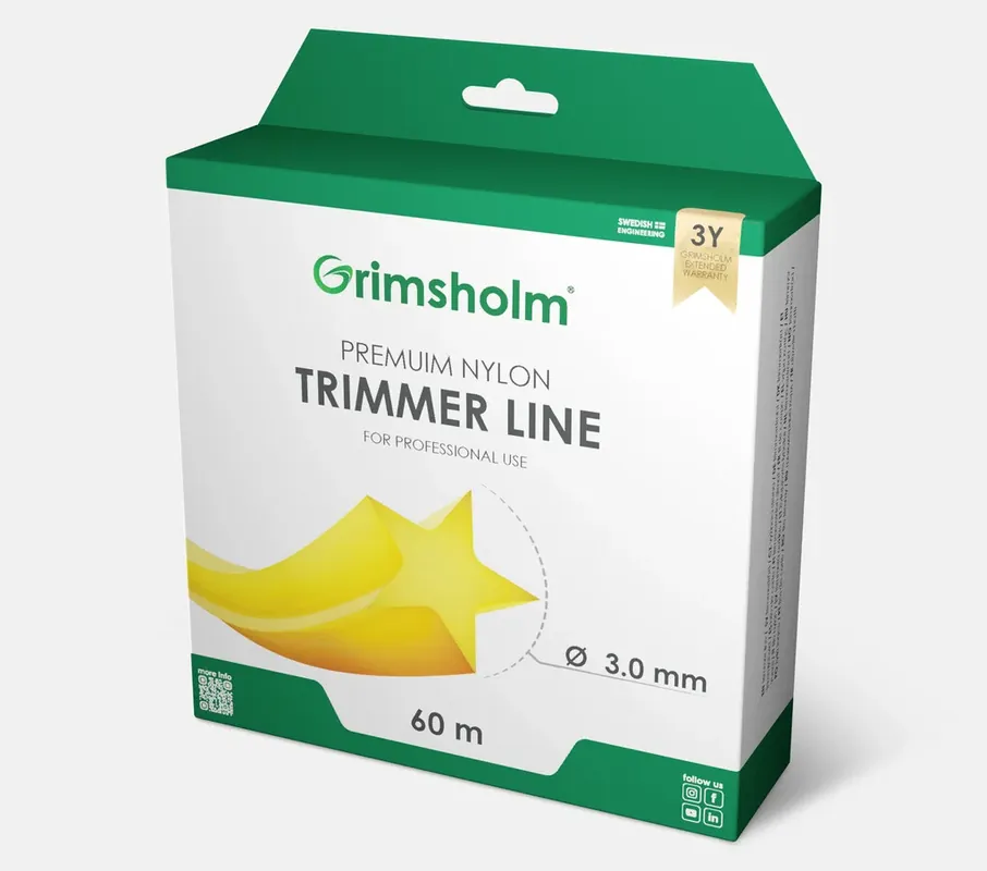Trimmertråd, Star, 3,0 mm, 60 m Bästa pris