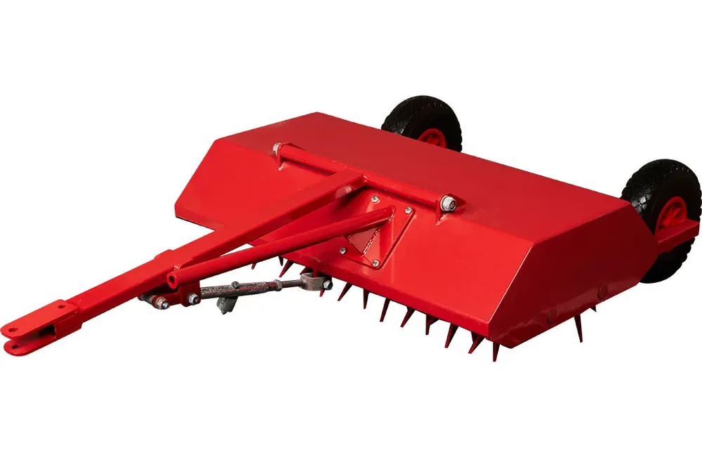 Premium Mossrivare, Vertikalskärare, Fyrhjuling, 75 cm