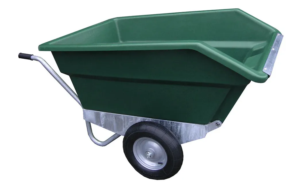 Premium Tippbar stallkärra - 400 liter