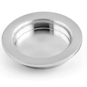 SKJUTDÖRRSHANDTAG 292 BORSTAD KROM D40MM 2ST Nedsatt pris