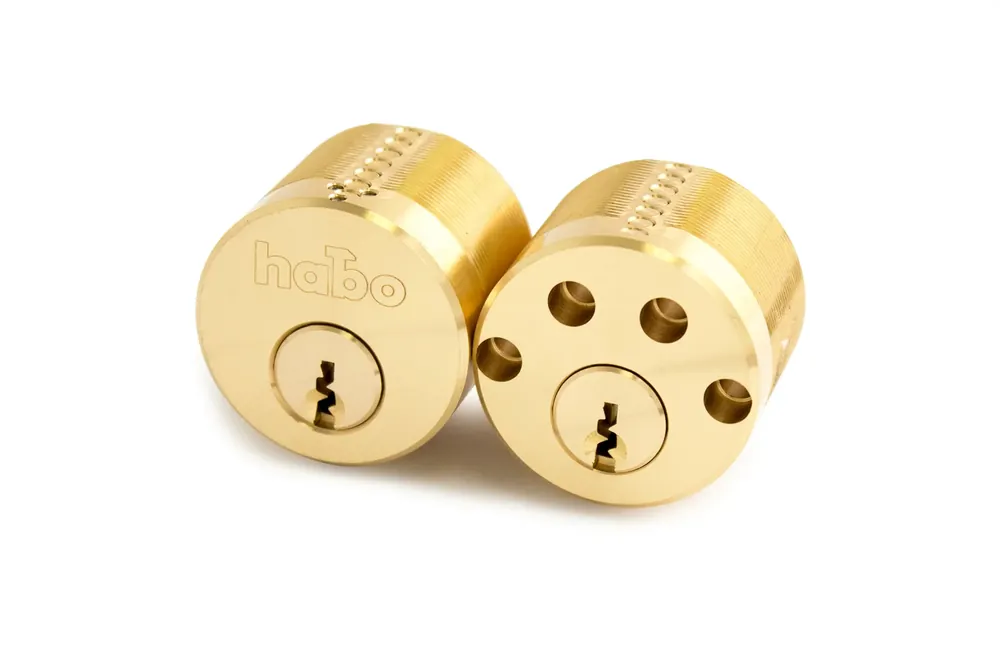 Extra rabatt CYLINDER RUND DUBBELCYLINDER 1 SET MED 5 NYCKLAR