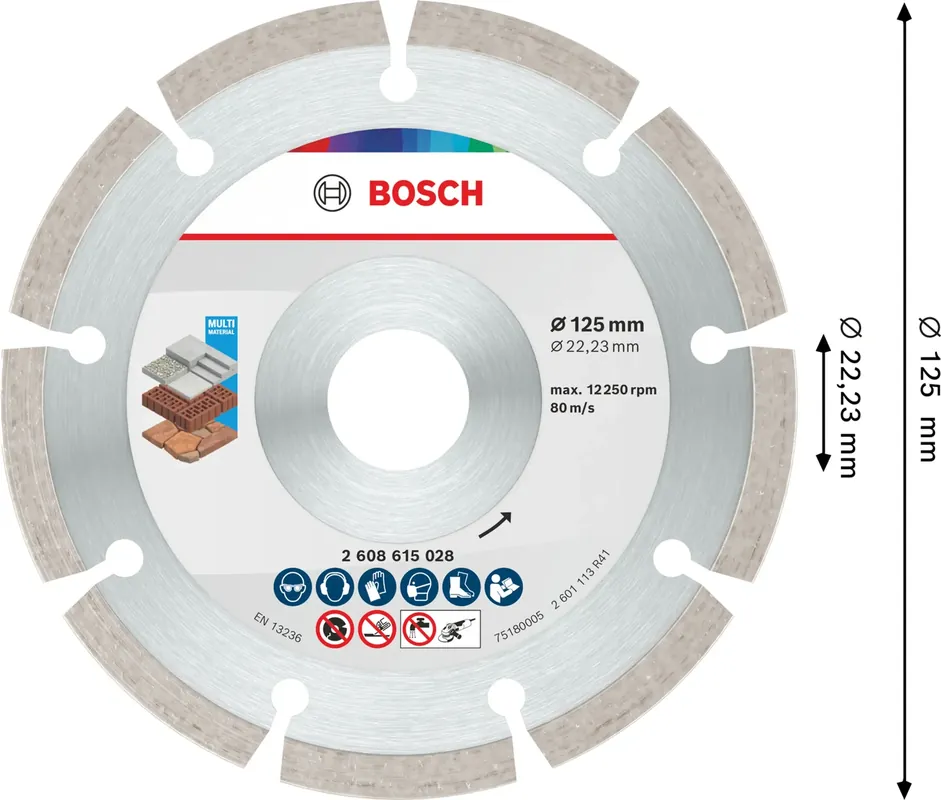 DIAMANTSKIVA ECO UNIVERSAL 125X22,2MM I lager