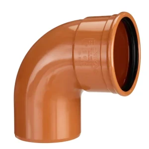 RÖRBÖJ MARKRÖR 90 GRADER DN 110MM 1 MUFF PVC Reapris
