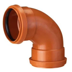 Fynd RÖRBÖJ LÅNG MARKRÖR 90 GRADER DN 110MM 2 MUFF PP