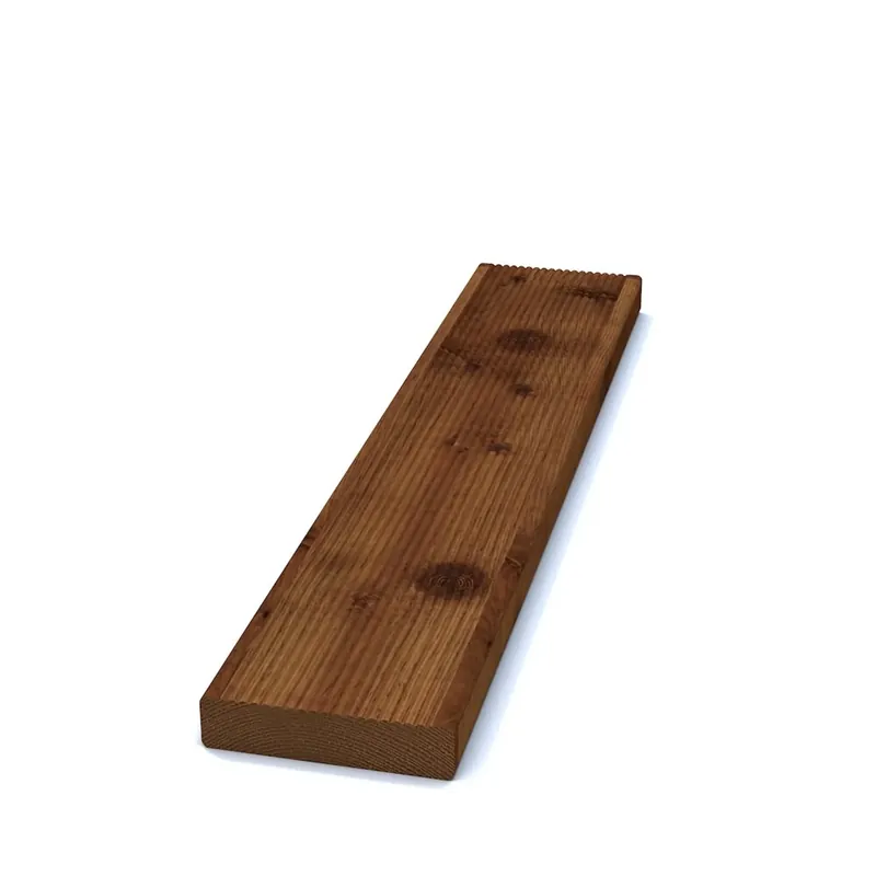 Beställ nu 28X120MM IMP. TEAKBRUN RÄFFLAT
