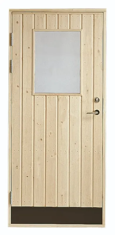 Snabb frakt FÖRRÅDSDÖRR RAK 18° 09X20 VÄNSTER MED GLAS OBEHANDLAD