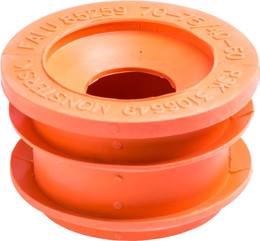 GUMMINIPPEL ORANGE 70-75/40-50MM FALUPLAST Nedsatt pris