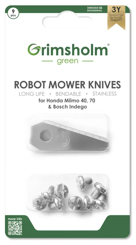 Premium 9-pack Knivar till Honda HRM 70 Live