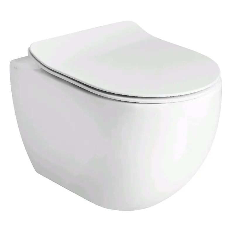 Billigare Vägghängd Toalettstol Lavabo Glomp Mini Rimless