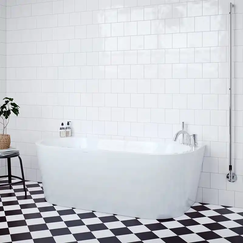 Badkar Nordhem Klarvik Lucite Vit Rea