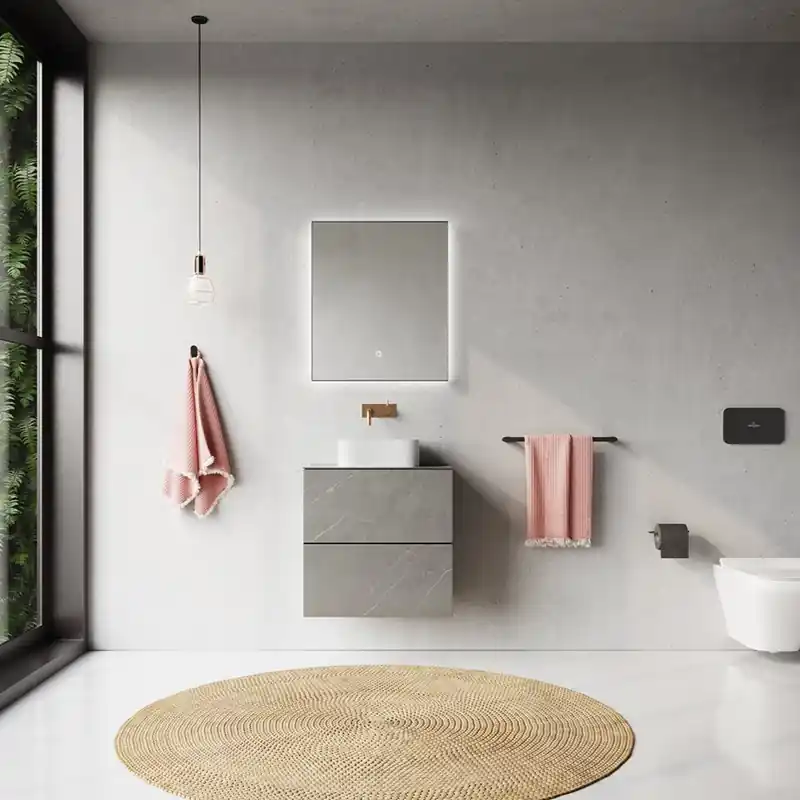 Köp nu Tvättställsskåp Copenhagen Bath Skagen med Dubbla Lådor 600 mm
