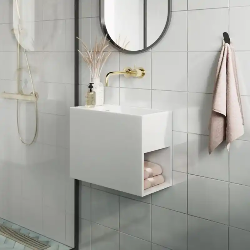 Billig Tvättställ Copenhagen Bath Nyland Solid Surface 45 cm