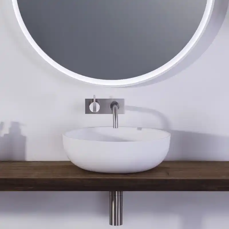 Lägg i varukorgen Tvättställ Copenhagen Bath Hornbæk Rund Solid Surface Ø40 cm
