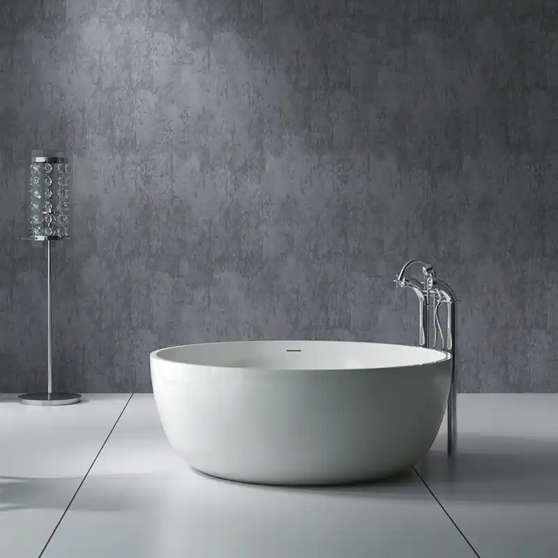Badkar LH Round Solid Surface Ø1500 mm Kampanj