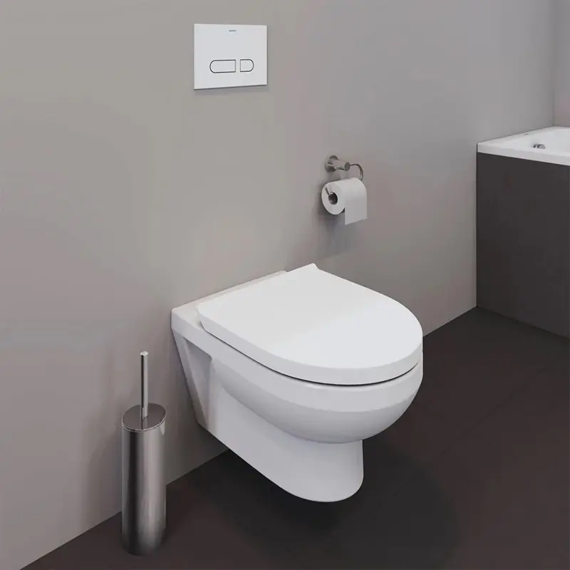 Kundfavorit Vägghängd Toalettstol Duravit No.1 256209 Rimless Mjukstängande Hårdsits