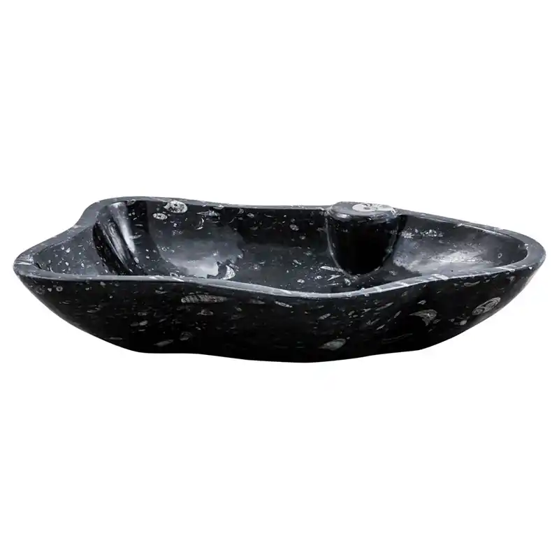 Billig Tvättställ Gemlook GL432 Marmor Svart/Grå