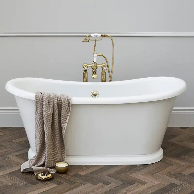 Snabb leverans Badkar Burlington Admiral ET5C 1650 mm Vit