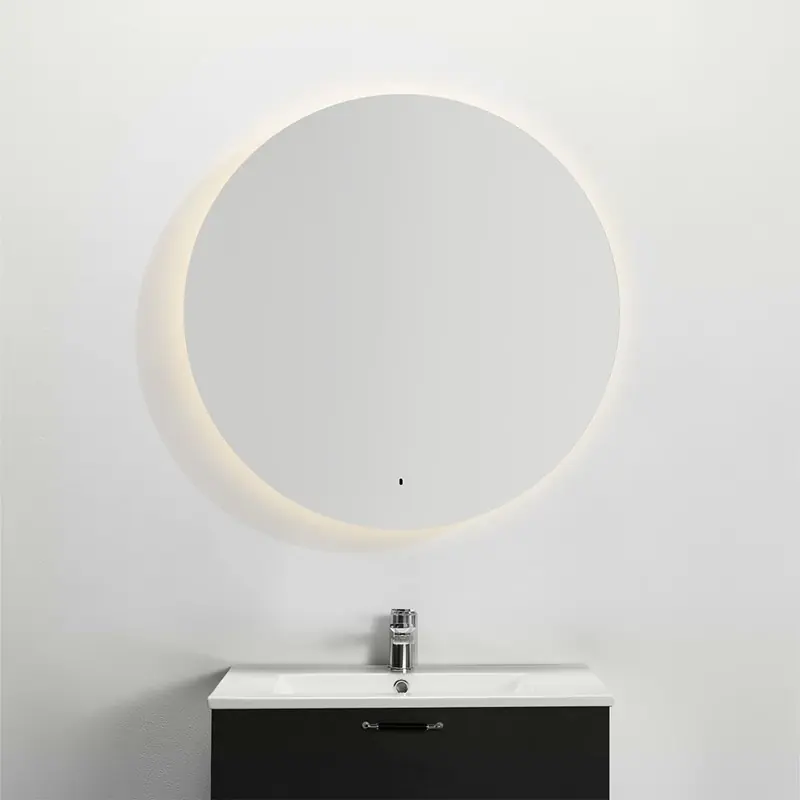 Billig Spegel Gent Lysekil Rund 800 mm LED