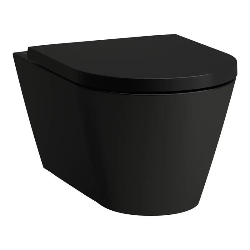 Erbjudandepris Vägghängd Toalettstol Laufen Kartell 820337 Rimless Mattsvart