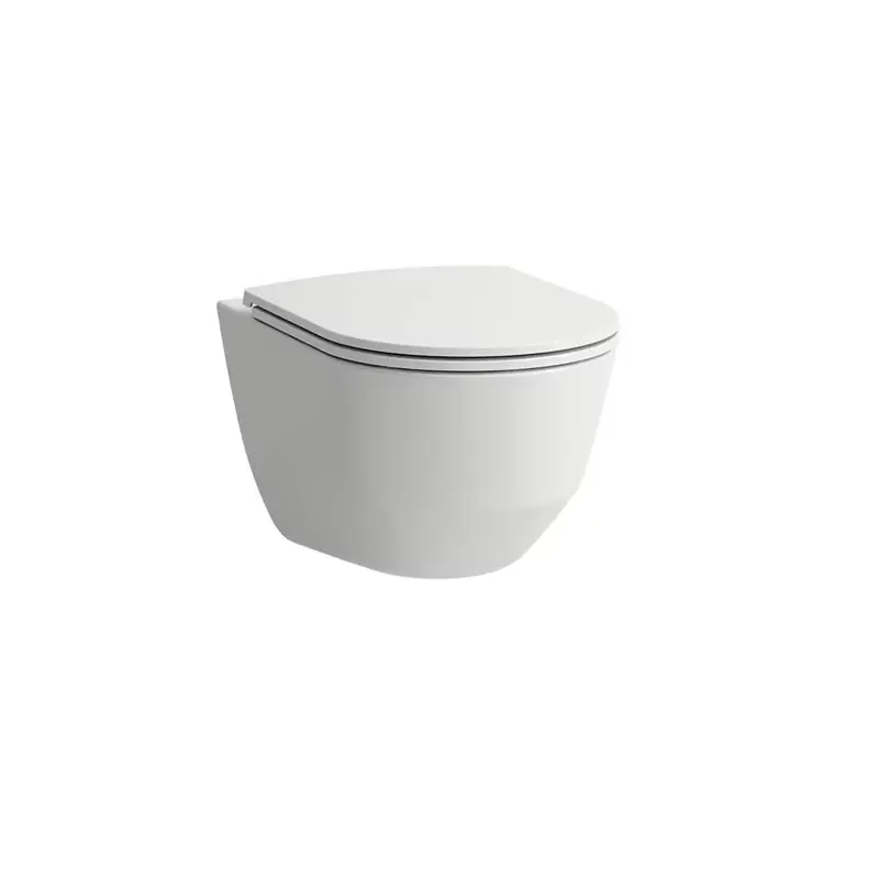 Vägghängd Toalettstol Laufen Kompas 825151 Rimless för Limning Begränsat erbjudande