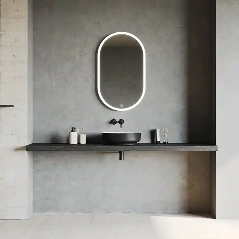 Lågt pris Tvättställ Copenhagen Bath Helsinki T40 Ø400 mm Mattsvart/Vi