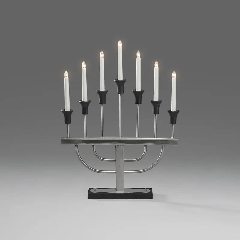Adventsljusstake Konstsmide 2255-710 7 Ljus Borstad Metall Begränsat antal