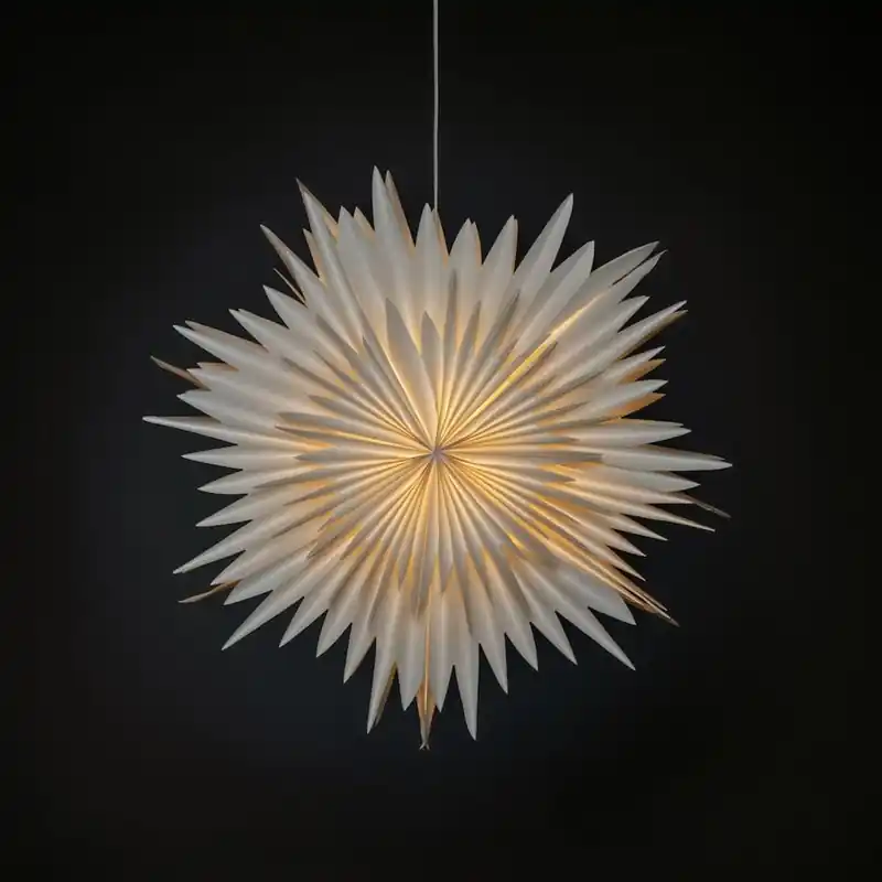 Snabb leverans Adventsstjärna Konstsmide 5933 80 cm Vit