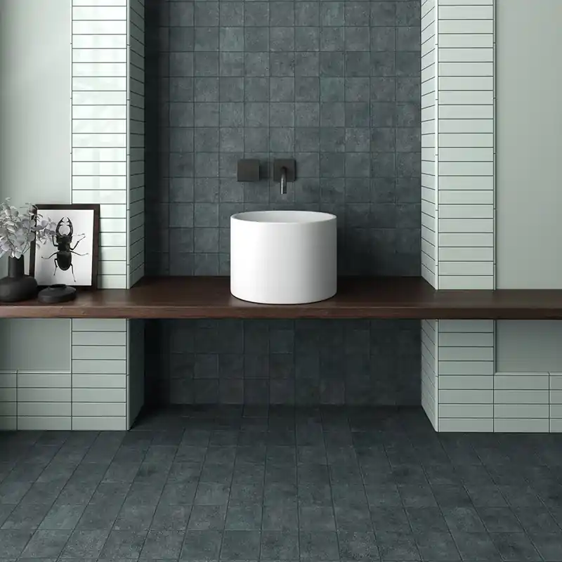 Klinker Konradssons Stage Denim Matt 10x10 cm Populär