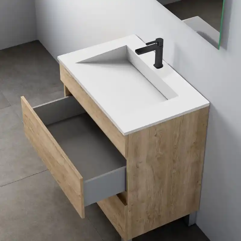 Tvättställ Tenfors Flow Solid Surface Mattvit Kampanj