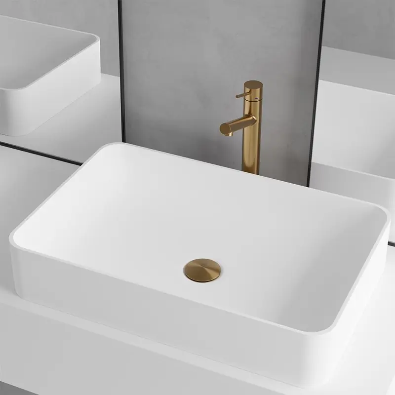 Erbjudande Tvättställ Scandtap Solid S2 Solid Surface 580 mm