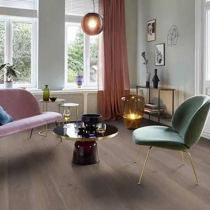 Parkettgolv Boen Ek Vivo 1-Stav India Grey Borstad Ultra Matt Lack Köp nu
