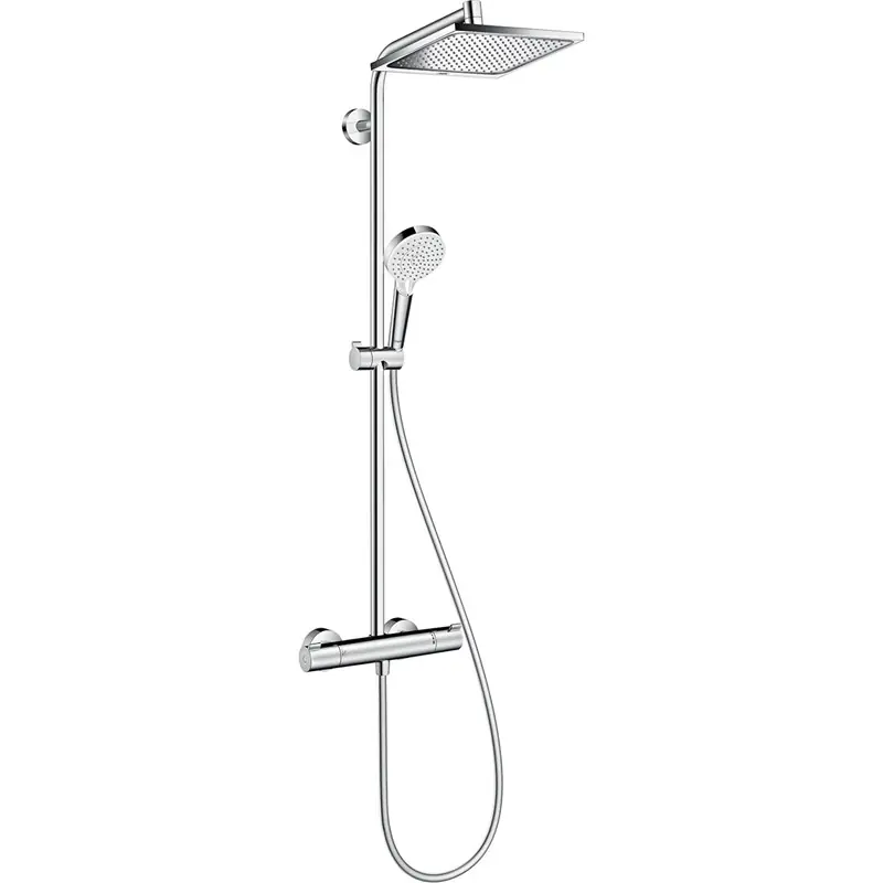Begränsat antal Takduschset Hansgrohe Crometta E Showerpipe 240 1jet EcoSmart 150 cc Krom