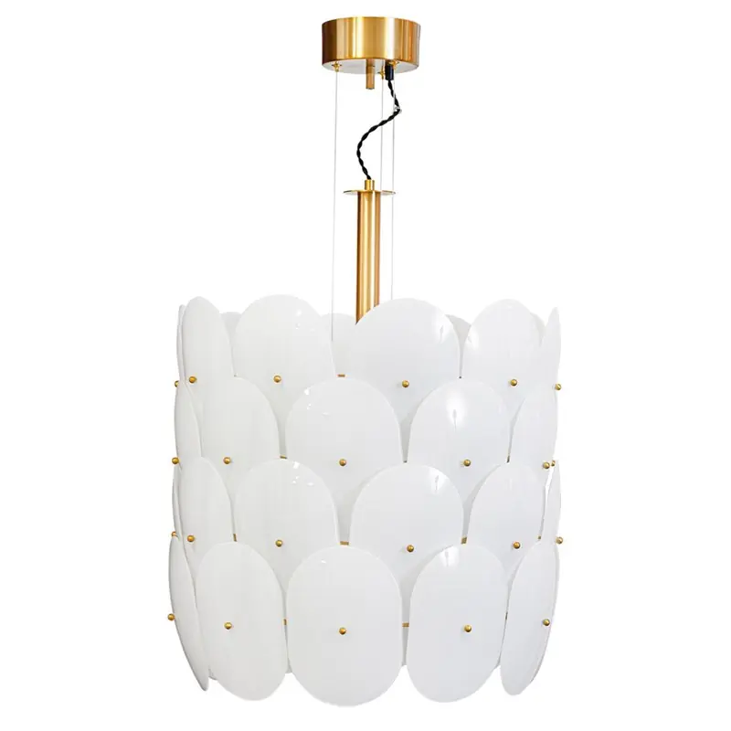 Taklampa By Rydéns Omlott Ø50 cm Vit/Mässing E27 Nyhet