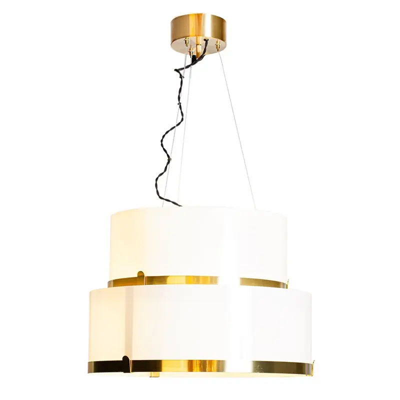 Expressleverans Taklampa By Rydéns Marcel Ø50 cm Vit/Mässing E27