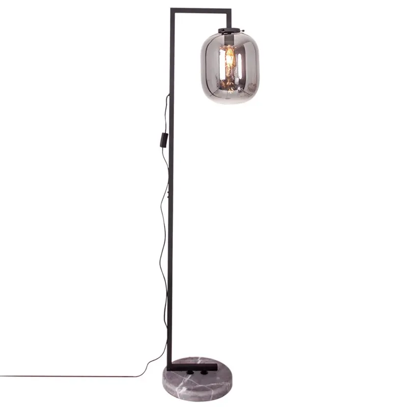 Lägg i varukorgen Golvlampa By Rydéns Leola H150 cm Rökgrå E27