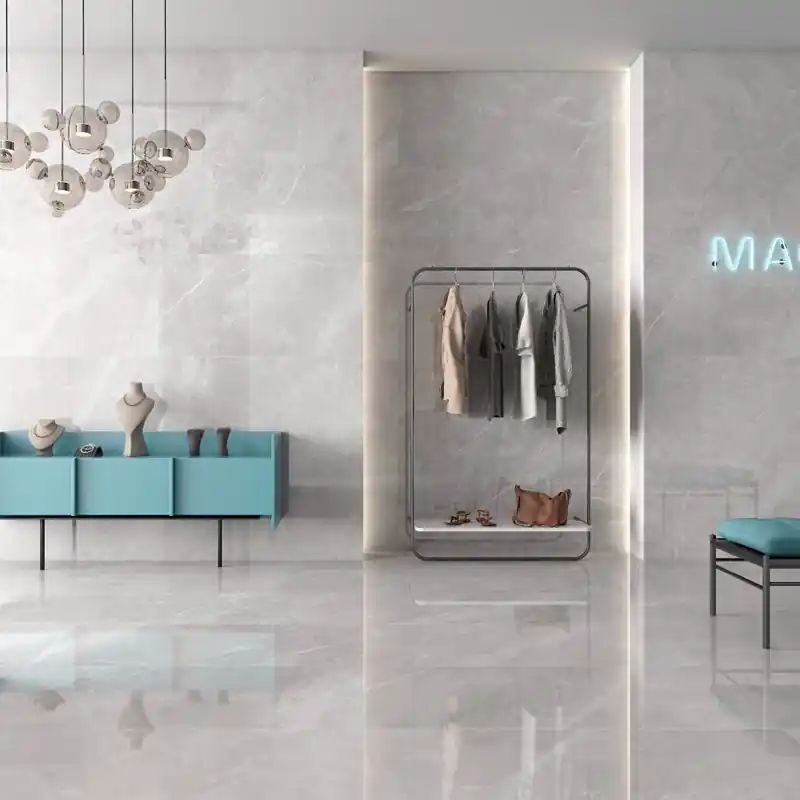 Premium Klinker Tenfors Magda Perla Marmor Blank 120x120 cm