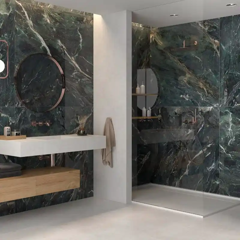 Outlet Klinker Tenfors Lux Marble Green Blank Marmor 60x120 cm