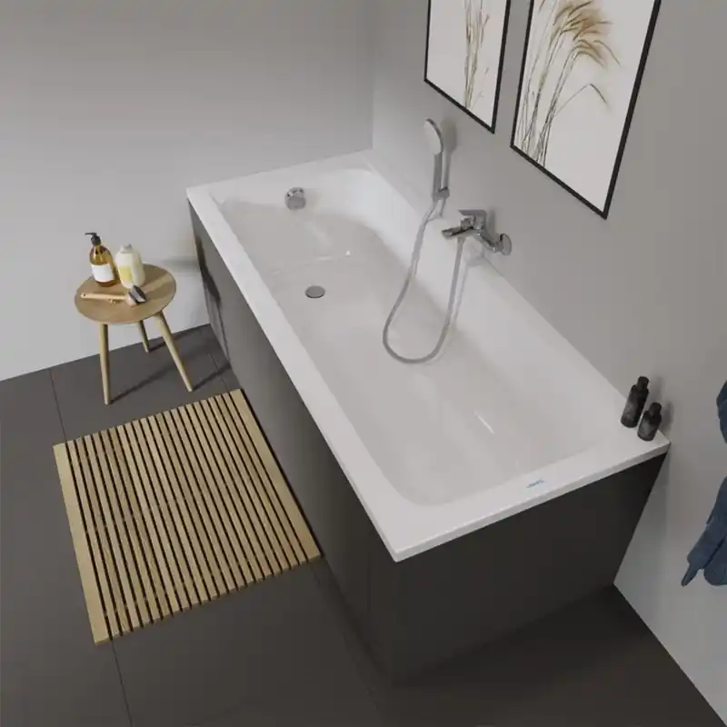 Nedsatt pris Inbyggnadsbadkar Duravit D-Code 70010 Vit