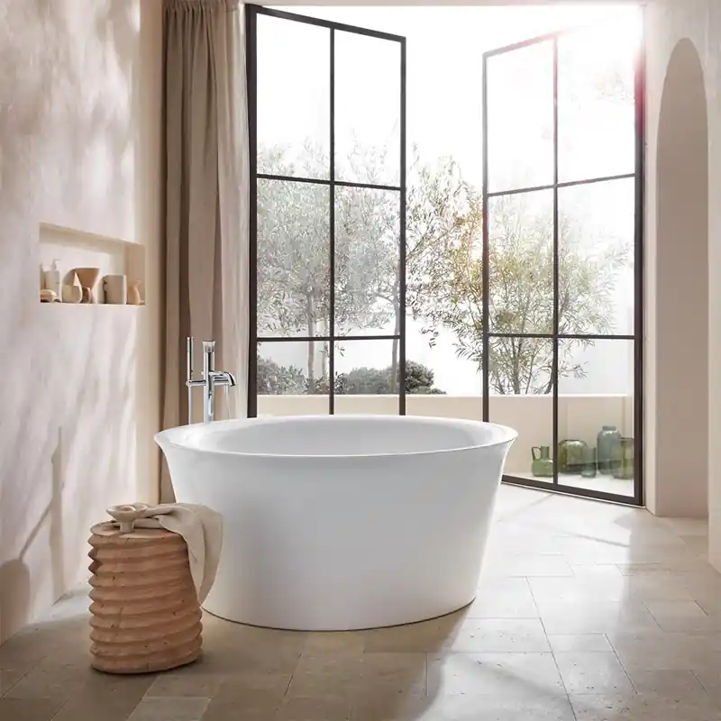 Bästa pris Badkar Duravit White Tulip 700470 Ø1400 mm Vit