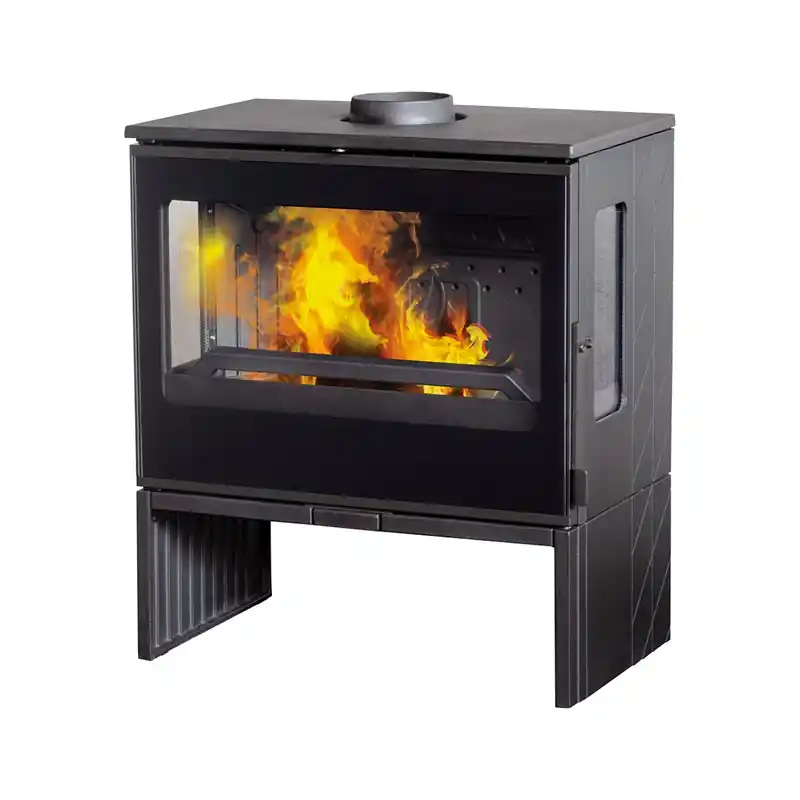 Gjutjärnskamin Plamen Eco 50 Svart Premium