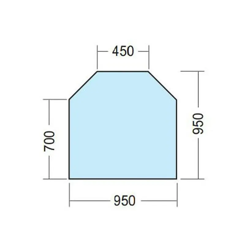 Rea Plåtskiva Kaminex 2 mm 6-kantig Svart