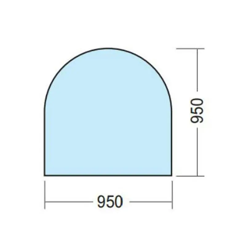 Erbjudande Plåtskiva Kaminex 2 mm Hörnmodell Svart