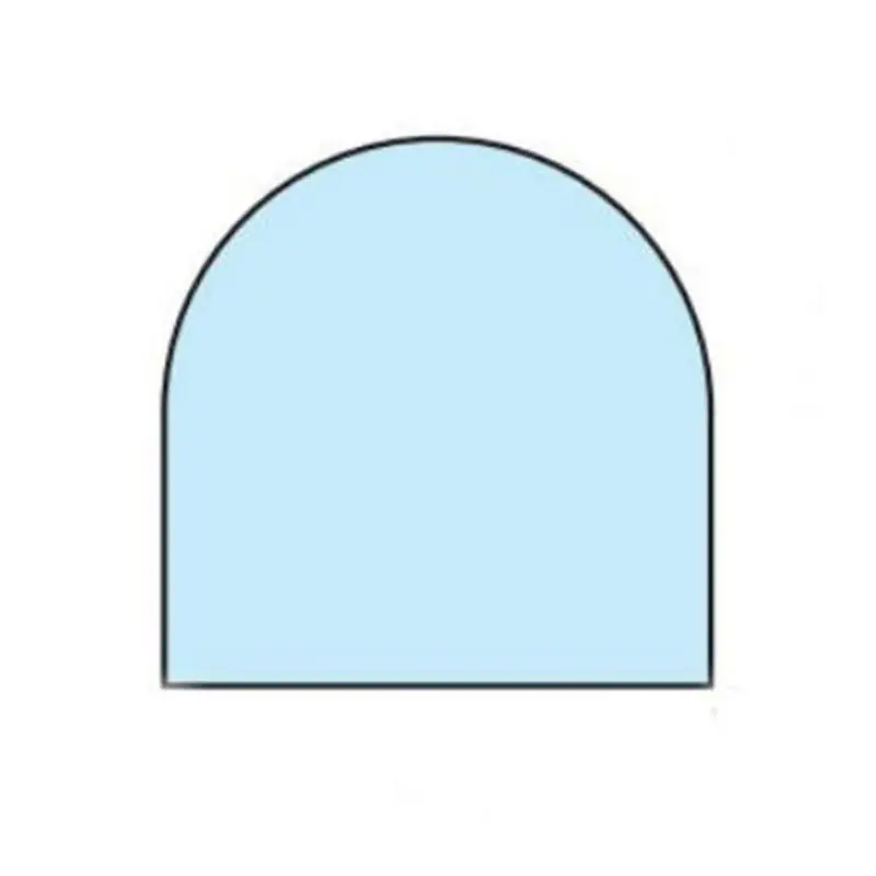 Beställ nu Golvplåt Kaminex Böjd Front Svart 800x1000 mm