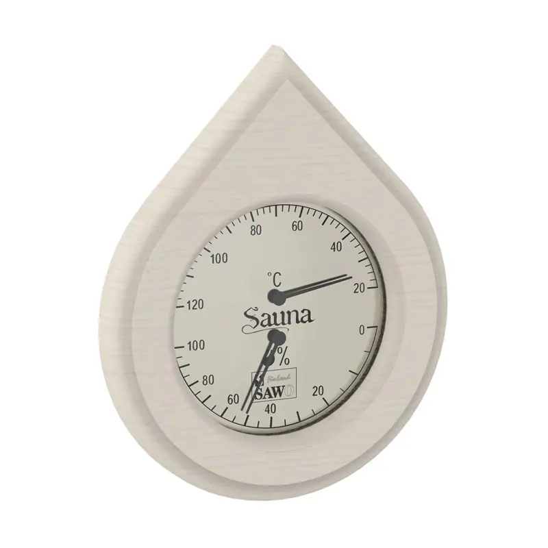 Thermo-Hygrometer SAWO Vattendroppe 185x225 mm Endast idag