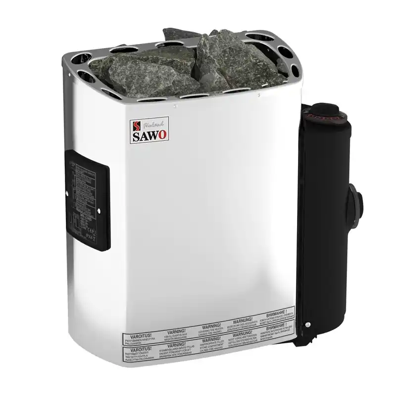 Begränsad tid Elektriskt Bastuaggregat SAWO Rostfri Mini 3P-1P 3,6 kW NB Inbyggd Styrning