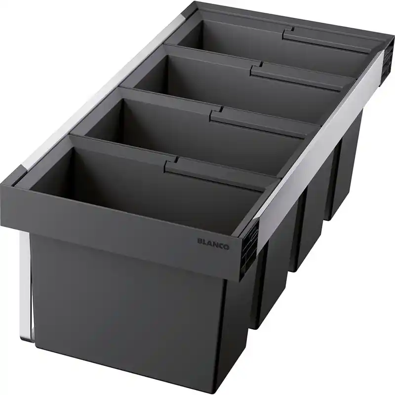 Kundfavorit Källsorteringskärl Blanco Flexon II 90/4 900 mm Mörkgrå