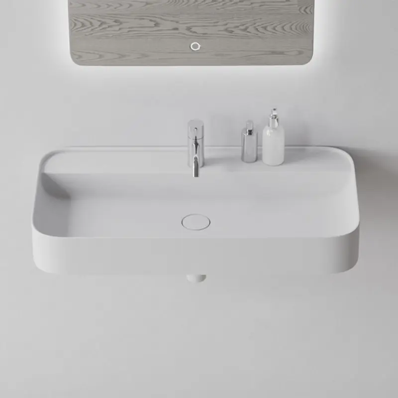 Erbjudande Tvättställ Copenhagen Bath Yuno Yuno WA 80 Solid Surface 800 mm